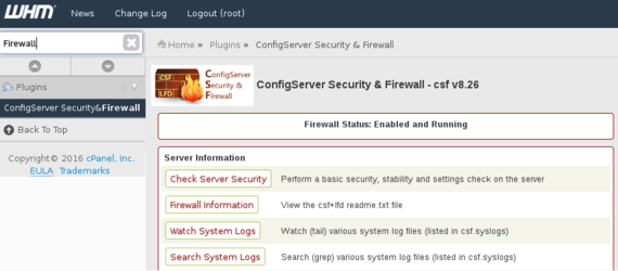 ConfigServer Firewall