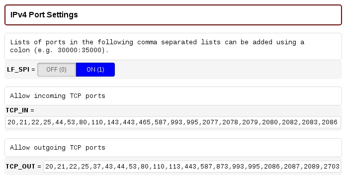 ivp4 ports