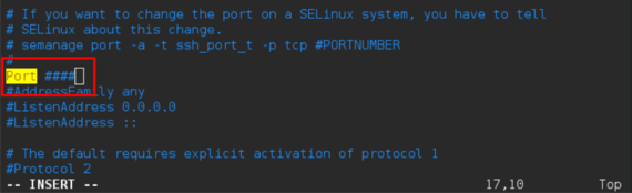 editing ssh port