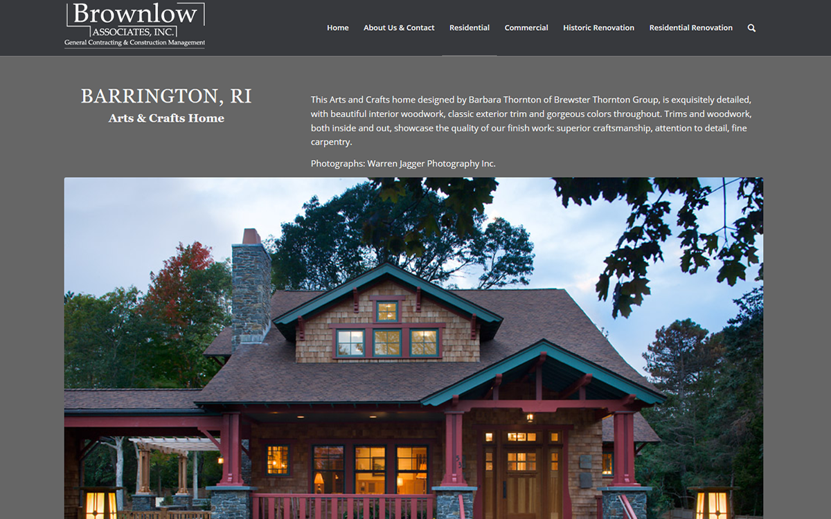 Building Contractor Portfolio Website NH